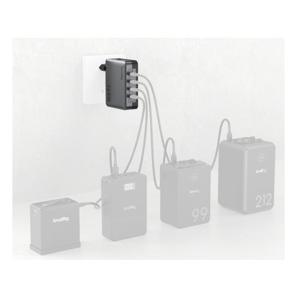 Smallrig Adattatore di Alimentazione 145W 4 Port PD 4748 Smallrig Adattatore di Alimentazione 145W 4 Port PD 4748